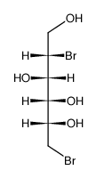 2,6-dibromo-2,6-dideoxy-D-glucitol结构式