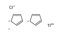 carbanide,chlorotitanium(3+),cyclopenta-1,3-diene结构式