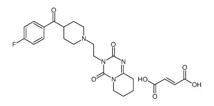 but-2-enedioic acid,3-[2-[4-(4-fluorobenzoyl)piperidin-1-yl]ethyl]-6,7,8,9-tetrahydropyrido[1,2-a][1,3,5]triazine-2,4-dione结构式