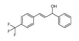 1-phenyl-3-(4-(trifluoromethyl)phenyl)prop-2-en-1-ol结构式