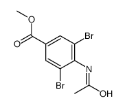 methyl 4-acetamido-3,5-dibromobenzoate Structure