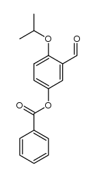 3-formyl-4-(propan-2-yloxy)phenyl benzoate结构式