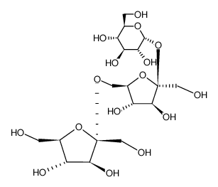 α-D-fructofuranosyl-(2→6)-β-D-fructofuranosyl-(2→1)-α-D-glucopyranoside Structure