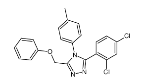 3-(2,4-dichlorophenyl)-4-(4-methylphenyl)-5-(phenoxymethyl)-1,2,4-triazole结构式