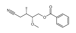 (3S,4R)-5-benzyloxy-4-methoxy-3-methylpentanenitrile结构式