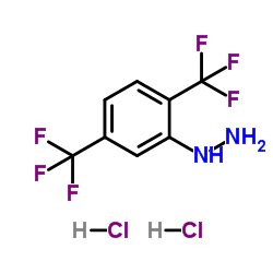 [2,5-Bis(trifluoromethyl)phenyl]hydrazine dihydrochloride Structure