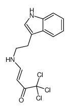 1,1,1-trichloro-4-[2-(1H-indol-3-yl)ethylamino]but-3-en-2-one Structure