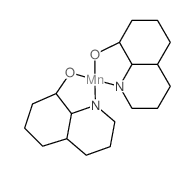 Manganese,bis(8-quinolinolato-kN1,kO8)-, (T-4)- Structure