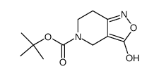 5-tert-butoxycarbonyl-3-hydroxy-4,5,6,7-tetrahyroisoxazolo[4,3-c]pyridine Structure