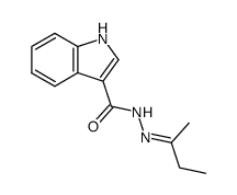 indole-3-carboxylic acid sec-butylidenehydrazide结构式