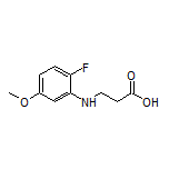 3-[(2-Fluoro-5-methoxyphenyl)amino]propanoic Acid Structure