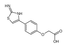 2-[4-(2-amino-1,3-thiazol-4-yl)phenoxy]acetic acid structure