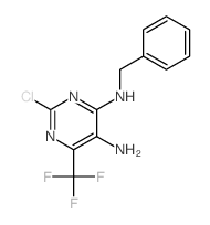 4,5-Pyrimidinediamine,2-chloro-N4-(phenylmethyl)-6-(trifluoromethyl)-结构式