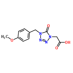 1H-Tetrazole-1-acetic acid, 4,5-dihydro- Structure