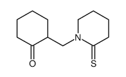 Cyclohexanone,2-[(2-thioxo-1-piperidinyl)methyl]- Structure