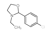 Oxazolidine,2-(4-chlorophenyl)-3-ethyl-结构式