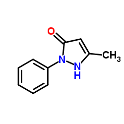 5-Methyl-2-phenyl-1,2-dihydropyrazol-3-one structure