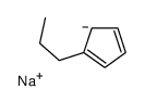 sodium,5-propylcyclopenta-1,3-diene结构式