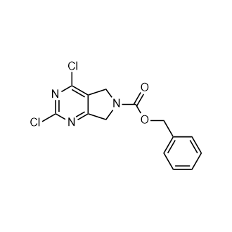 2,4-二氯-5,7-二氢-6H-吡咯并[3,4-d]嘧啶-6-羧酸苄酯图片