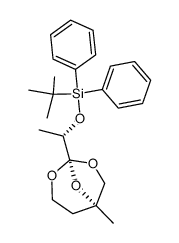 tert-butyl-{(1S)-1-[(1S,5R)-5-methyl-2,7,8-trioxabicyclo[3.2.1]oct-1-yl}diphenylsilane结构式