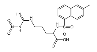 L-ORNITHINE, N5-[IMINO(NITROAMINO)METHYL]-N2-[(3-METHYL-8-QUINOLINYL)SULFONYL-结构式