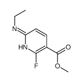 3-Pyridinecarboxylicacid,6-(ethylamino)-2-fluoro-,methylester(9CI) Structure