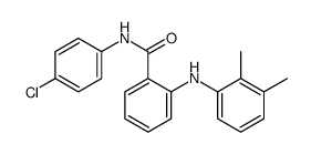 N-(4-chlorophenyl)-2-(2,3-dimethylanilino)benzamide结构式