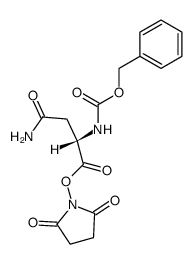 [(S)-3-Amino-1-[[(2,5-dioxo-1-pyrrolidinyl)oxy]carbonyl]-3-oxopropyl]carbamic acid benzyl ester Structure