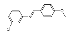 3-chloro-N-(4-methoxy-benzyliden)-aniline Structure