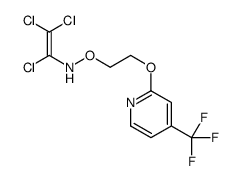 N-(1,2,2-TRICHLOROVINYL)-O-(2-([4-(TRIFLUOROMETHYL)-2-PYRIDYL]OXY)ETHYL)HYDROXYLAMINE structure