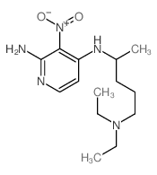 2,4-Pyridinediamine,N4-[4-(diethylamino)-1-methylbutyl]-3-nitro- structure