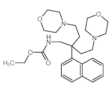 Carbamic acid,[4-morpholino-2-(2-morpholinoethyl)-2-(1-naphthyl)butyl]-, ethyl ester (8CI) Structure