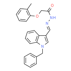 N'-[(E)-(1-benzyl-1H-indol-3-yl)methylidene]-2-(2-methylphenoxy)acetohydrazide picture