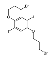 1,4-bis(3-bromopropoxy)-2,5-diiodobenzene Structure