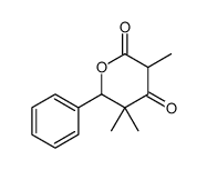 3,5,5-trimethyl-6-phenyloxane-2,4-dione Structure