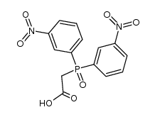 (Bis-m-nitrophenylphosphinyl)essigsaeure结构式