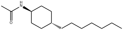 n-acetyl-4-n-heptylcyclohexylamine Structure