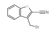 Benzo[b]thiophene-2-carbonitrile,3-(bromomethyl)-结构式