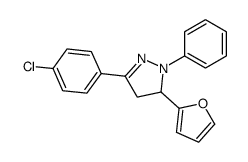 5-(4-chlorophenyl)-3-(furan-2-yl)-2-phenyl-3,4-dihydropyrazole picture