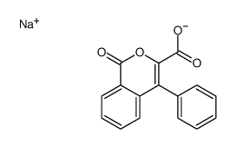 sodium,1-oxo-4-phenylisochromene-3-carboxylate结构式