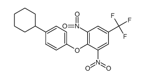 2-(4-cyclohexylphenoxy)-1,3-dinitro-5-(trifluoromethyl)benzene Structure