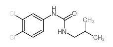 3-(3,4-dichlorophenyl)-1-(2-methylpropyl)urea结构式