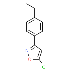 5-CHLORO-3-(4-ETHYLPHENYL)ISOXAZOLE结构式