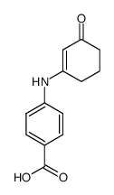 3-(p-Carboxyphenylamino)cyclohexen-2-one Structure