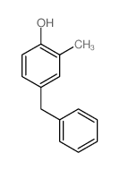 4-benzyl-2-methyl-phenol结构式