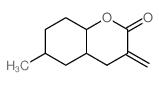 6-methyl-3-methylidene-4a,5,6,7,8,8a-hexahydro-4H-chromen-2-one Structure