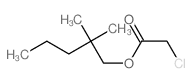 Acetic acid, 2-chloro-,2,2-dimethylpentyl ester Structure