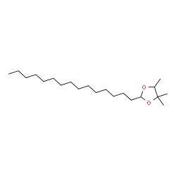 4,4,5-Trimethyl-2-pentadecyl-1,3-dioxolane Structure