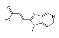 3-(1-methylimidazo[4,5-c]pyridin-2-yl)prop-2-enoic acid Structure