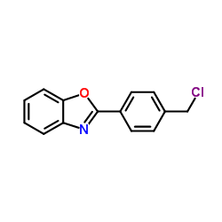 2-[4-(Chloromethyl)phenyl]-1,3-benzoxazole structure